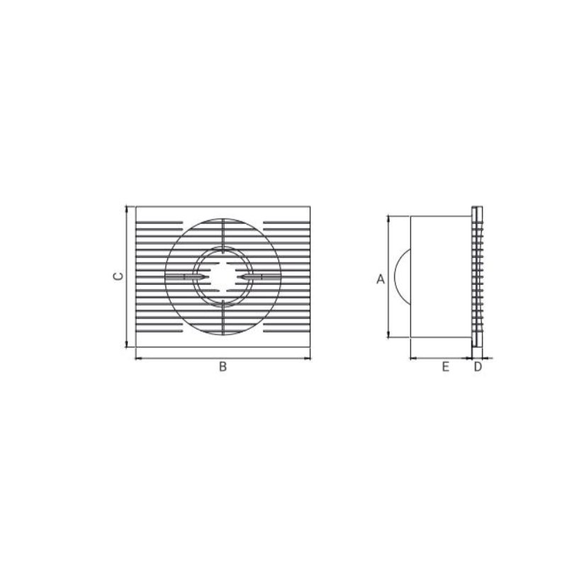 Dospel Wentylator ścienny biały fi100 15W STYL II 100 S z łożyskami kulkowymi 007‑1128