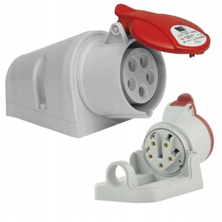 Gniazdo siłowe stałe 16A 5P...