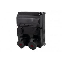 Rozdzielnica CAJA 12M SCENIC - gniazda proste 16A 5p, 32A 5p, 2x230V