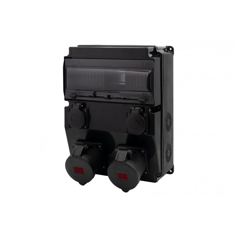 Rozdzielnica CAJA 12M SCENIC - gniazda proste 2x32A 5p, 2x230V