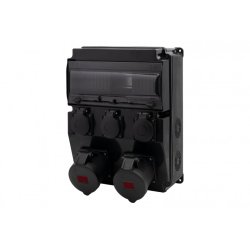 Rozdzielnica CAJA 12M SCENIC - gniazda proste 16A 5p, 32A 5p, 3x230V