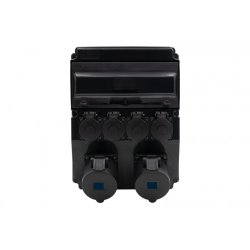 Rozdzielnica CAJA 12M SCENIC - gniazda proste 16A 3p, 32A 3p, 4x230V