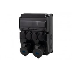 Rozdzielnica CAJA 12M SCENIC - gniazda proste 2x32A 3p, 4x230V