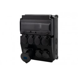 Rozdzielnica CAJA 12M SCENIC - gniazda proste 32A 3p, 6x230V