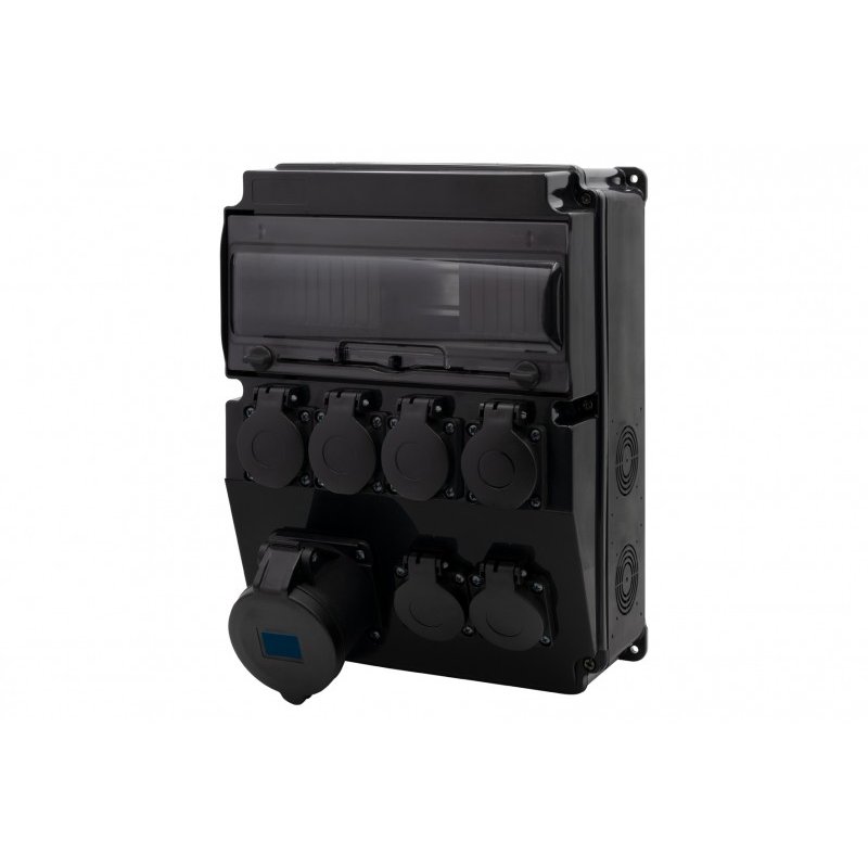 Rozdzielnica CAJA 12M SCENIC - gniazda proste 32A 3p, 6x230V