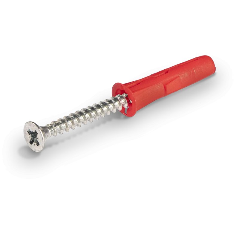 UNO® Kołek uniwersalny 6x28 mm z wkrętem 4,0x35 mm - worek foliowy - 10 szt.