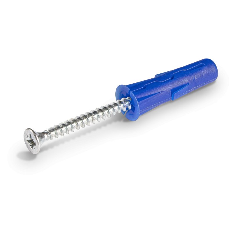 UNO® Kołek uniwersalny 8x32 mm z wkrętem 4,5x40 mm - worek foliowy - 8 szt.