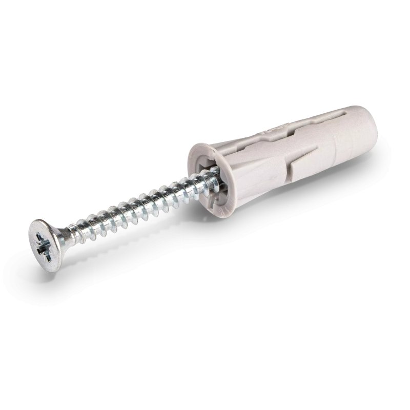 UNO® Kołek uniwersalny 10x36 mm z wkrętem 5,0x45 mm, 15 szt. - worek foliowy - 15 szt.