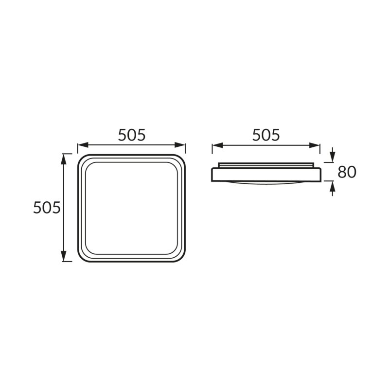 Plafon LAGUNA 30/70 LED D 48W NW