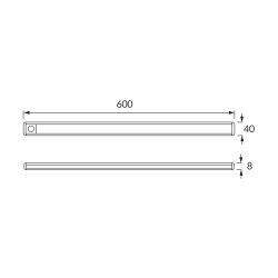Podszafkowa oprawa liniowa SMD LED SEWERYN LED 2,9W NW