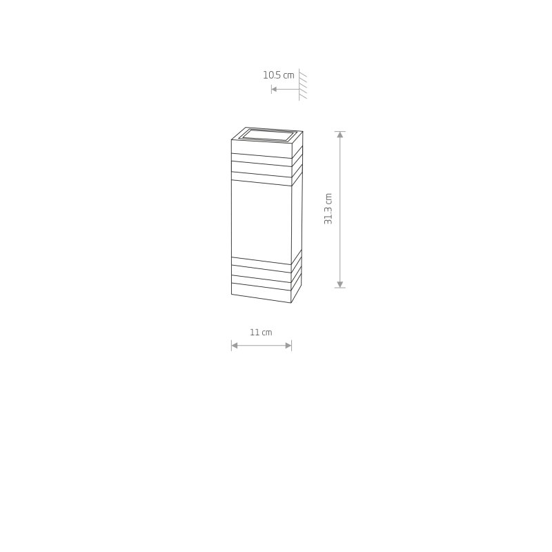 Lampa zewnętrzna ścienna RIO