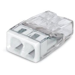 Szybkozłączka na drut 2x0,5-2,5mm² transparentna