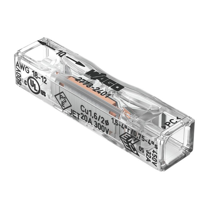 Przelotowa złączka instalacyjna 2x0,75-4mm² 2773-2401 WAGO