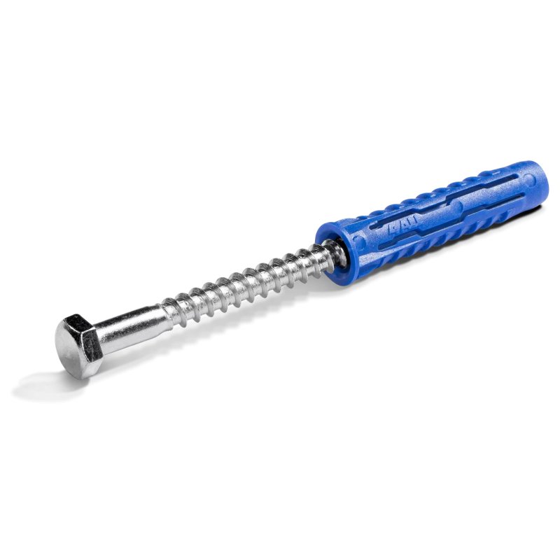 4ALL Kołek uniwersalny 12x60 mm z wkrętem sześciokątnym 8,0x80 mm - opakowanie kartonowe - 10 szt.