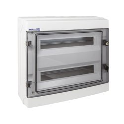 Rozdzielnica hermetyczna RH-36/2, listwy zaciskowe, wspornik TH35, IK07, 1000V DC, IP65