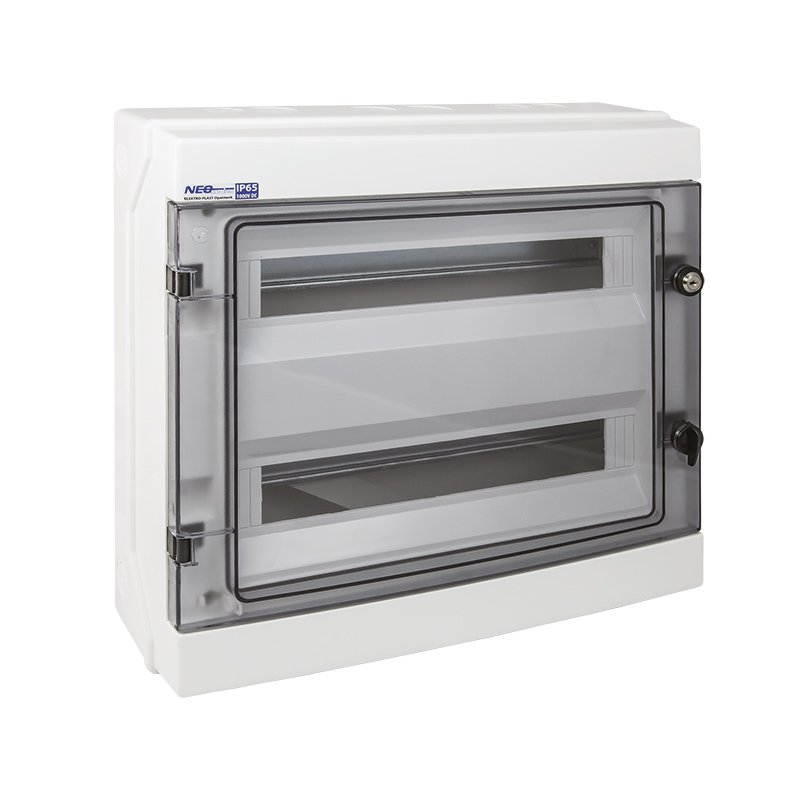 Rozdzielnica hermetyczna RH-36/2, listwy zaciskowe, wspornik TH35, IK07, 1000V DC, IP65