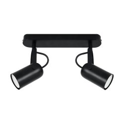 Oprawa ścienno-sufitowa LOFTA GU10 2L BLACK