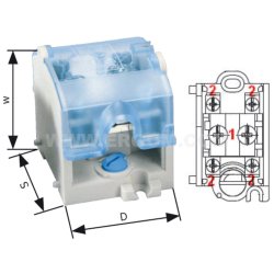 Odgałęźnik Instalacyjny OBL Jednotorowy - OBL 95/35-1
