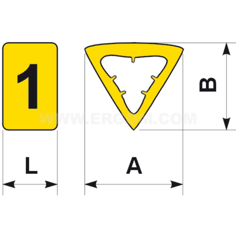 Oznaczniki OZ-1/3 - OZ1/3/"6" (100 SZT.)
