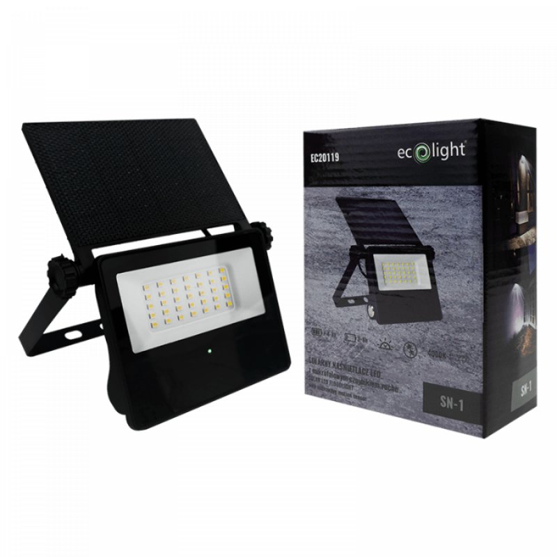 Naświetlacz SOLARNY LED SN-1 1.4W 4000K 400lm IP65 EC20119 ECOLIGHT