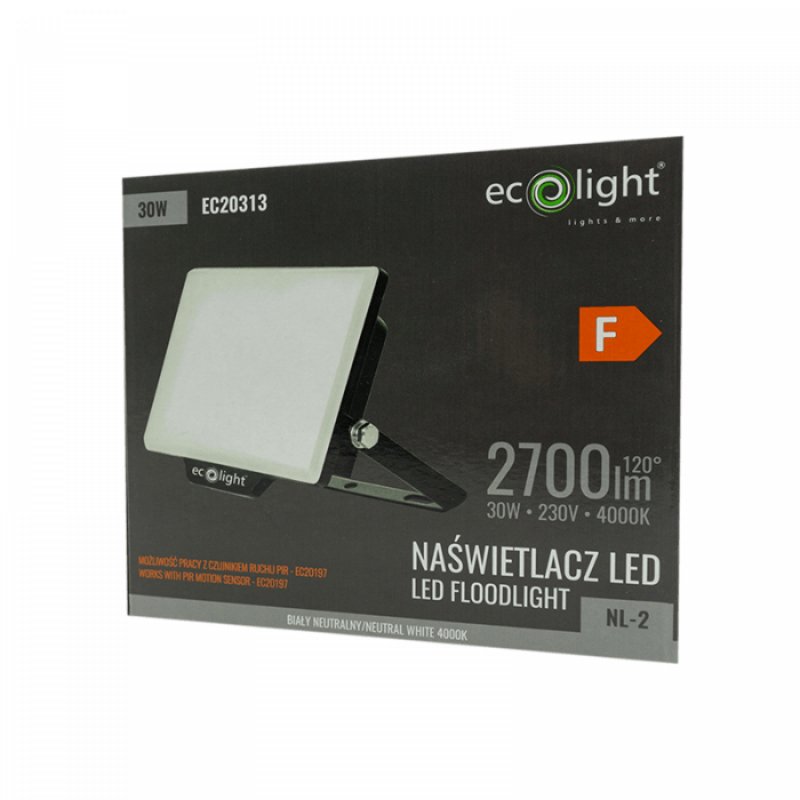 Naświetlacz LED NL-2 30W 4000K 2700lm IP65 EC20313 ECOLIGHT