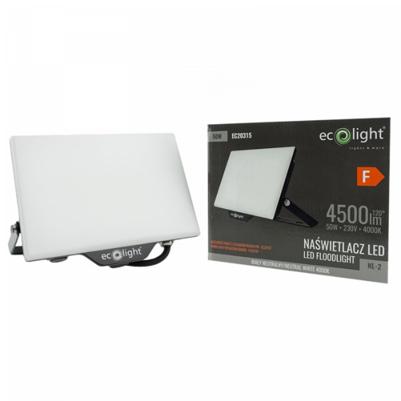 Naświetlacz LED NL-2 50W 4000K 4500lm IP65 EC20315 ECOLIGHT