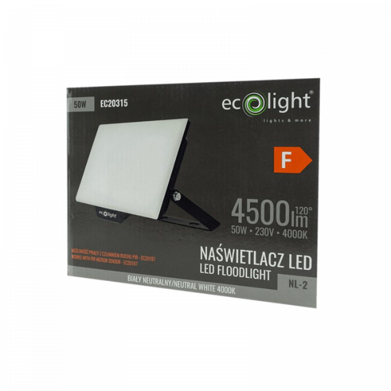 Naświetlacz LED NL-2 50W 4000K 4500lm IP65 EC20315 ECOLIGHT