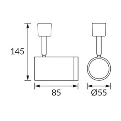 Oświetlenie szynowe HAGA GU10 WHITE