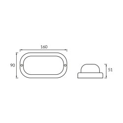 Plafoniera hermetyczna LED TALON LED L 7W WHITE NW