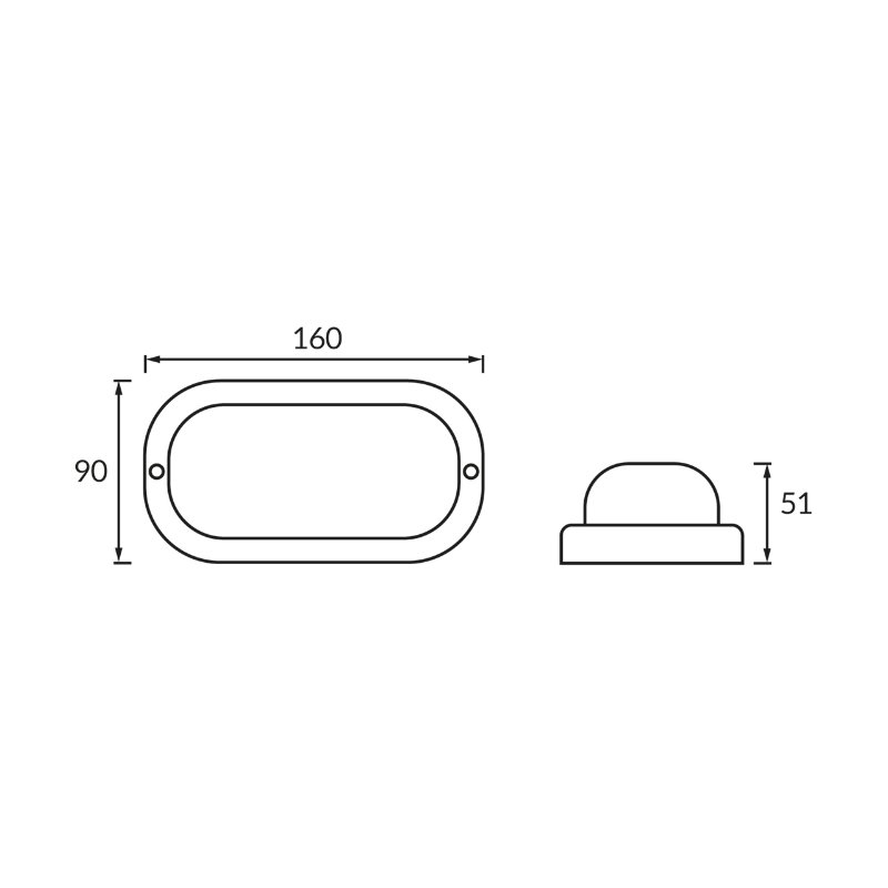 Plafoniera hermetyczna LED TALON LED L 7W WHITE NW