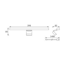 Lampka biurkowa SMD LED MONITOR LED BLACK