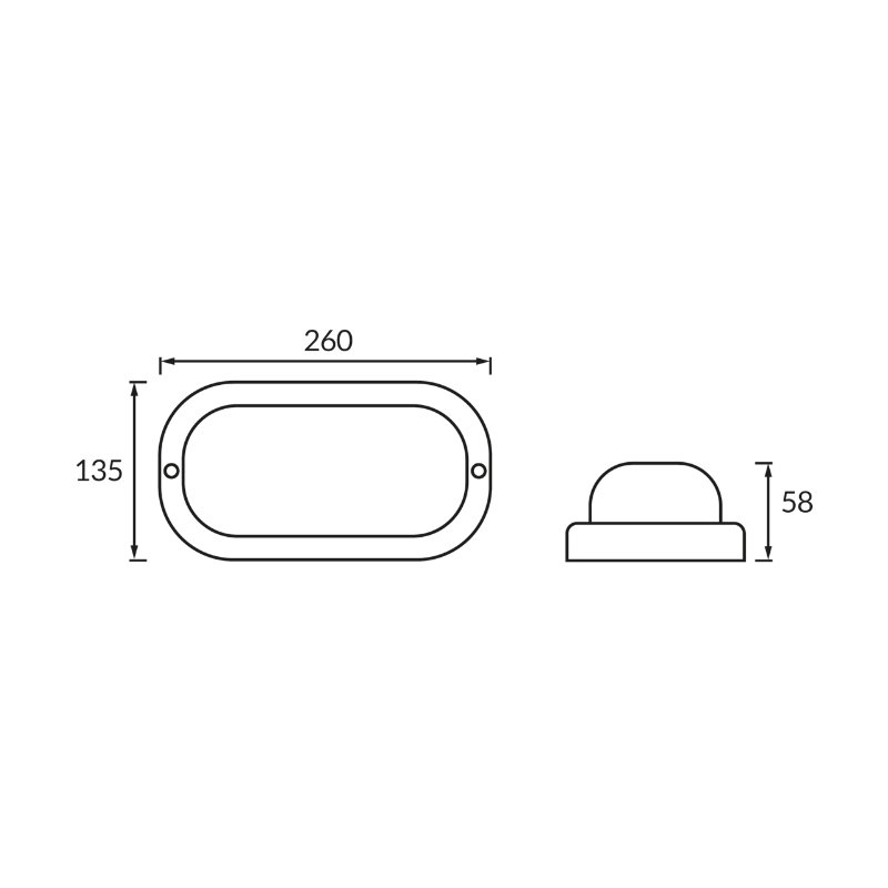 Plafoniera hermetyczna LED TALON LED L 18W WHITE NW