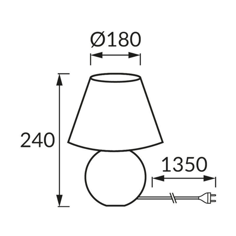 Lampka stołowa GALA E14 BLACK
