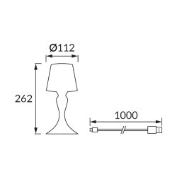 Lampka stołowa SMD BARON LED WHITE CCT