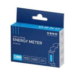 1-fazowy licznik energii elektrycznej, 40A, MID, wyjście impulsowe, podświetlenie, 1 moduł, DIN TH-35mm