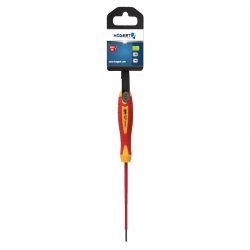 Wkrętak płaski izolowany 4x100mm, 1000V, stal S2