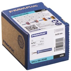 Kołek Uniwersalny 4ALL 6x30mm z Wkrętem 4,5x40mm 50 szt. Pustak GK Beton