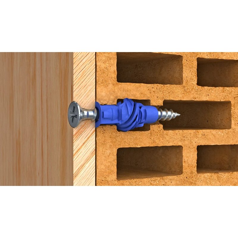 Kołek Uniwersalny 4ALL 8x65mm z Wkrętem 5,0x80mm 50 szt. ciężkie mocowania