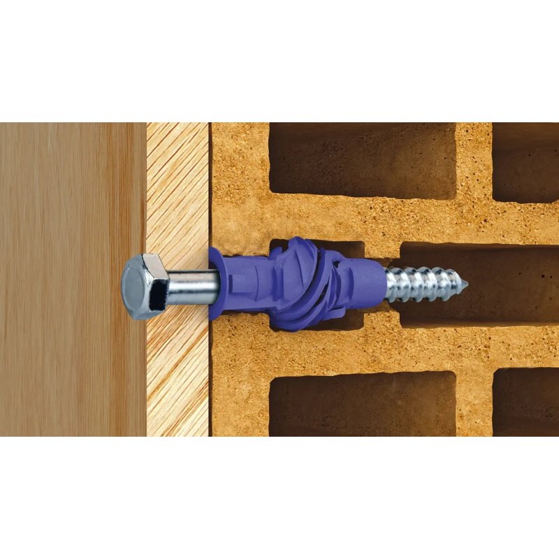 Kołek Uniwersalny 4ALL 12x60mm z Wkrętem Hex 8,0x80mm 10 szt. Klucz 13mm