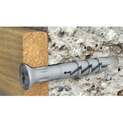 Kołek Wbijany FX-L Nylonowy 8x45mm z Lejkiem Szybki Montaż 100 szt.
