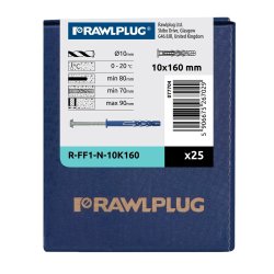 Kołek Ramowy z Kołnierzem R-FF1 10x160mm z Wkrętem Hex 7x169mm 25 szt.
