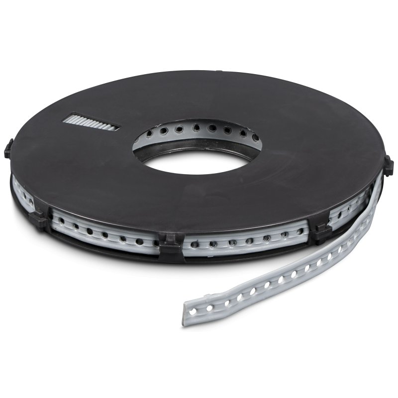 Taśma Montażowa Perforowana Powlekana PVC 14mm 10m Rolka Do Kabli Rur