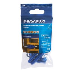 Kołek Uniwersalny 4ALL 8x40mm z Hakiem Kątowym 8 szt. RAWLPLUG