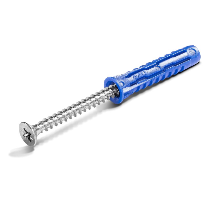 Kołek uniwersalny 10x50mm z wkrętem 6x60mm 10szt. do wszystkich podłoży 4ALL