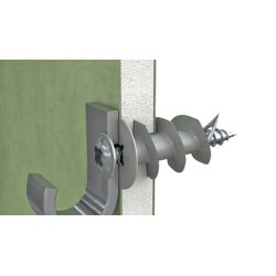 Metalowy kołek samowiercący do płyty g-k 13x31mm z wkrętem 4.2x32mm 12szt.