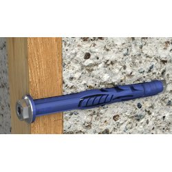 Kołek ramowy z kołnierzem 10x140mm wkręt hex 7x149mm stal R-FF1 4szt.