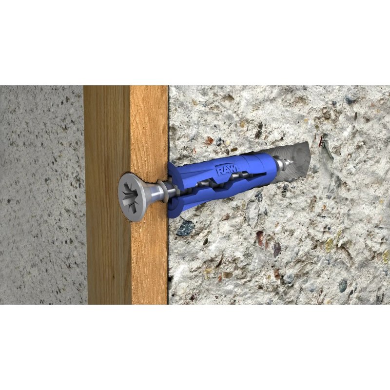 Kołek uniwersalny UNO 8x32mm z wkrętem 4.5x40mm nieregularne otwory 8szt.