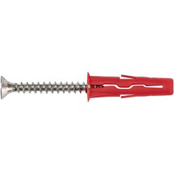 Kołek uniwersalny UNO 6x28mm z wkrętem 4x35mm 100szt. RAWLPLUG