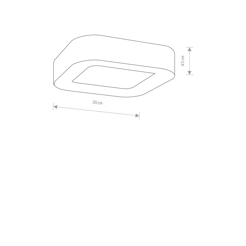 Lampa zewnętrzna sufitowa PUEBLA LED