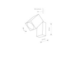 Lampa zewnętrzna ścienna PRIMM